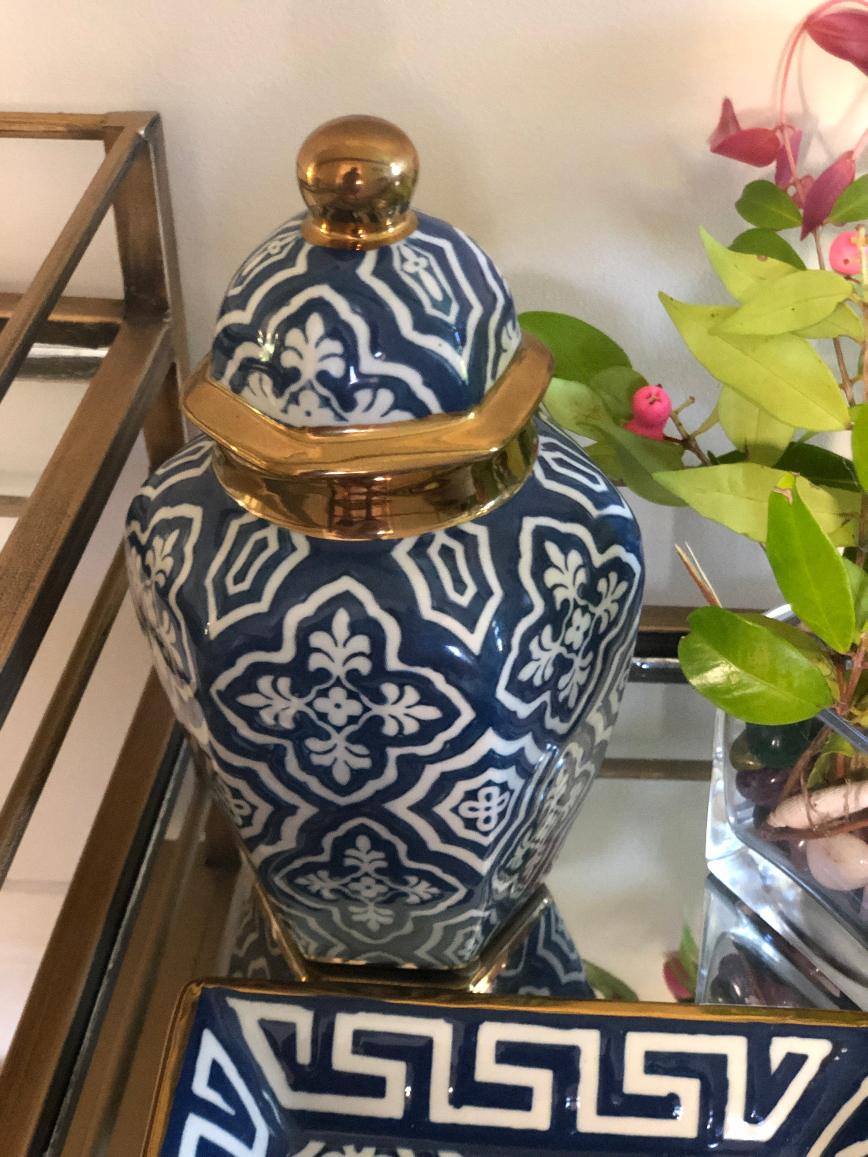 Tangier Garden Ceramic Ginger Jar