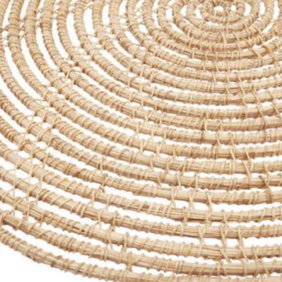 Magpie Palm Fibre Round Placemat (Set of 4)
