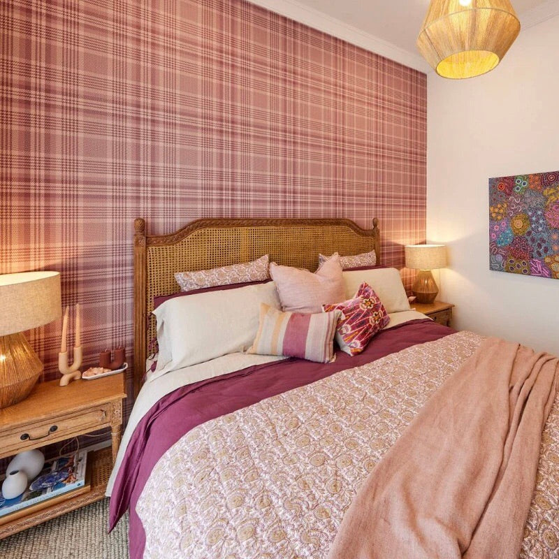 Vascalles Rattan Headboard in Oak