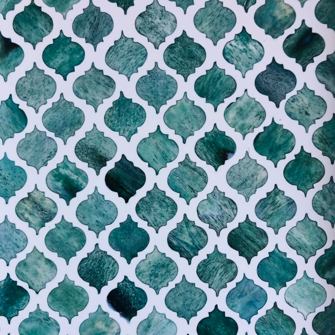 Zohi Interiors Signature Collection : Bone Inlay Large Box in Moroccan /Emerald