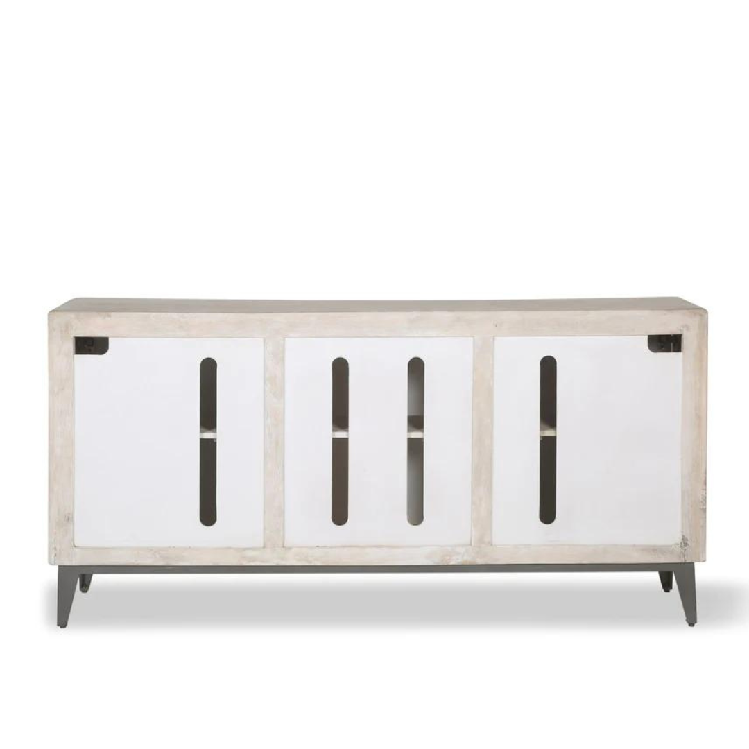 Bone Inlay Sideboard in Japanese Fan