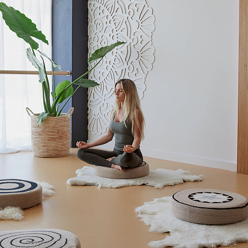 Meditation Pad with Crotchet Cover