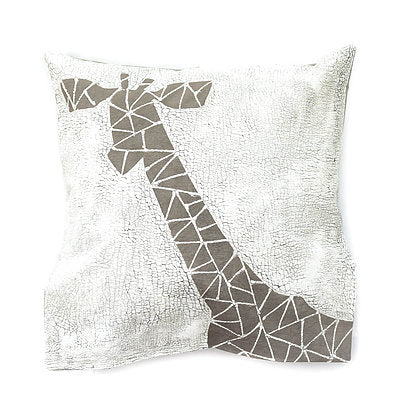 Malawi Cushion Range: Hand-printed Lion Cushion cover Crackle