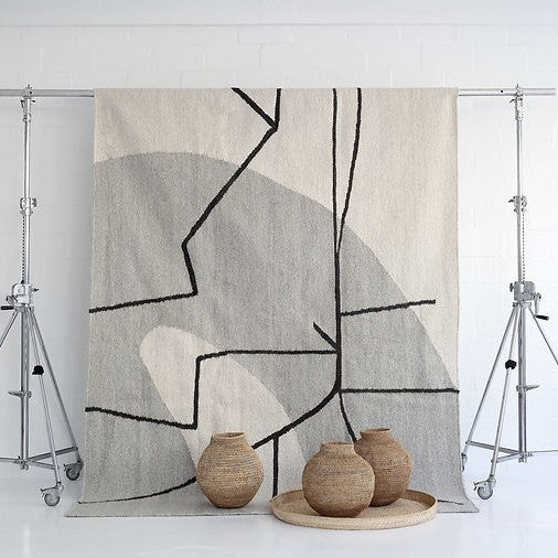 Mona 100% African Karakul Sheep Wool Rug