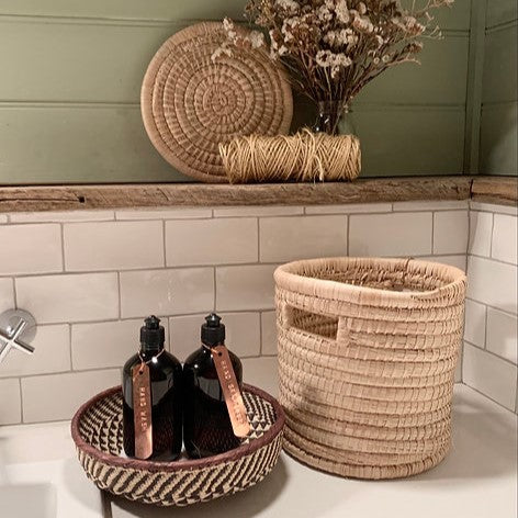 Ilala Palm Laundry/Multipurpose Basket with Lid - Extra Small