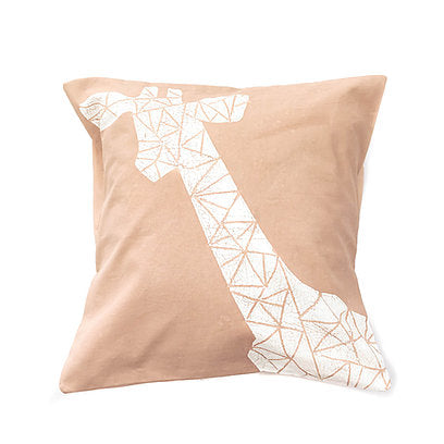 Malawi Cushion Range: Hand-printed Lion Cushion cover Crackle