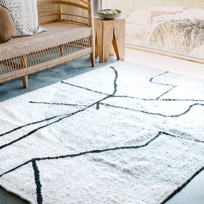 Mona 100% African Karakul Sheep Wool Rug