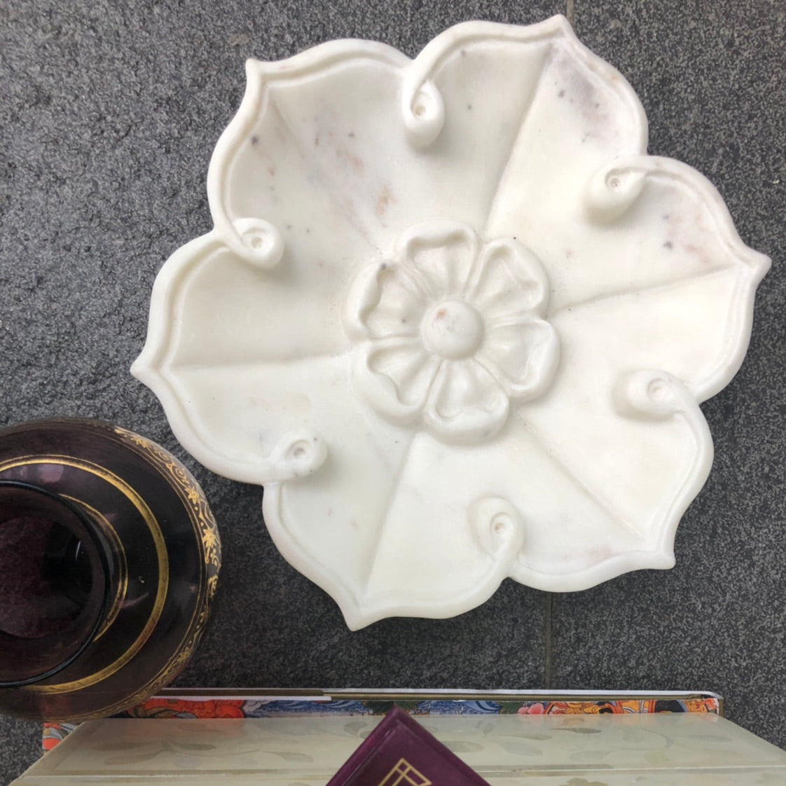 Urali Marble Mandala Bowl