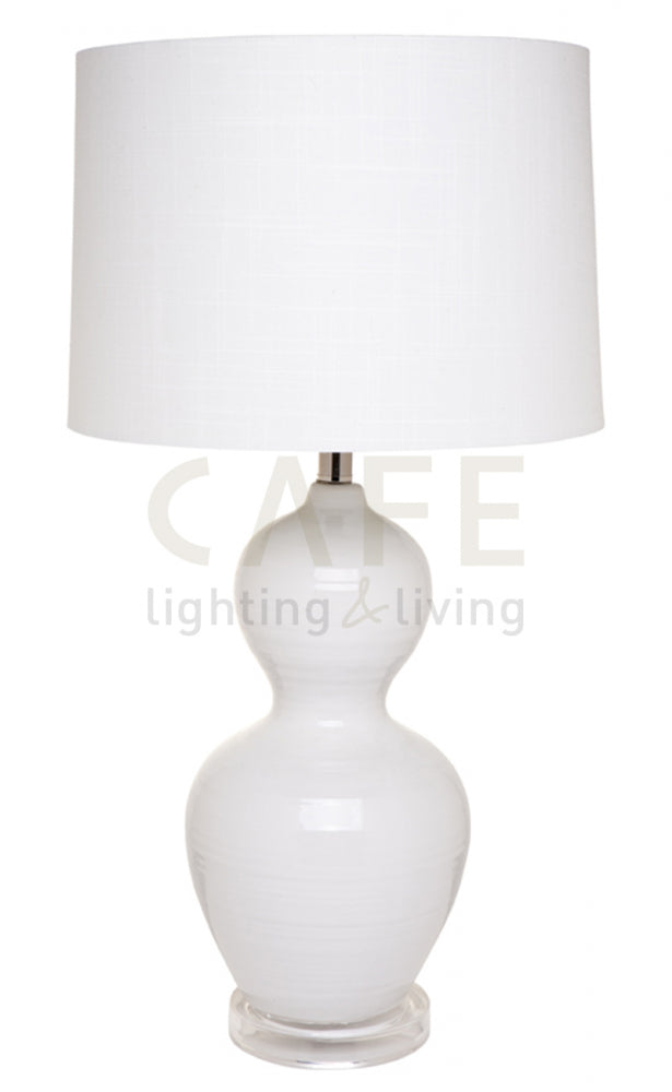 Bronte Table Lamp in White