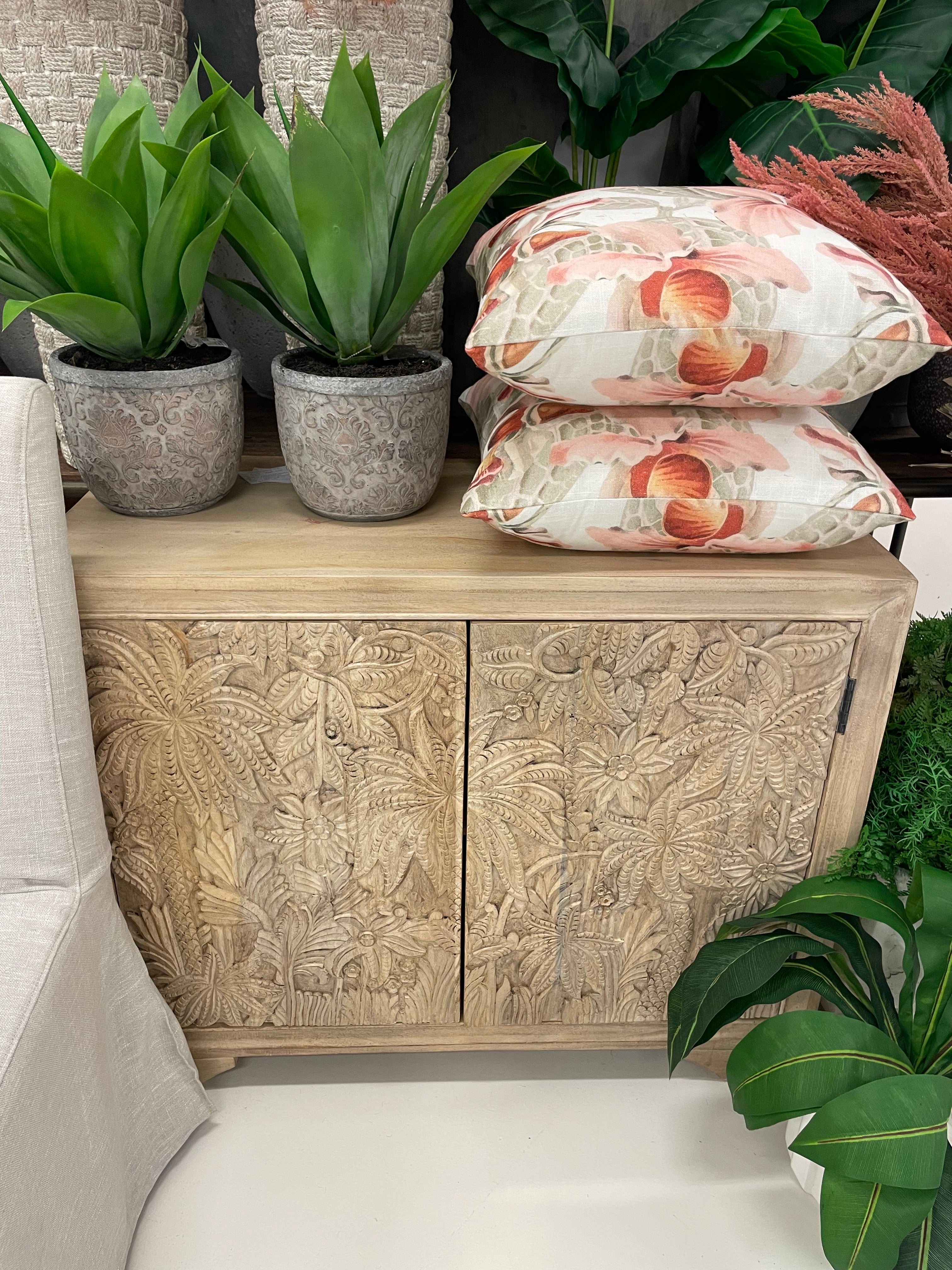 Castaway 2 Door Cabinet in Almond
