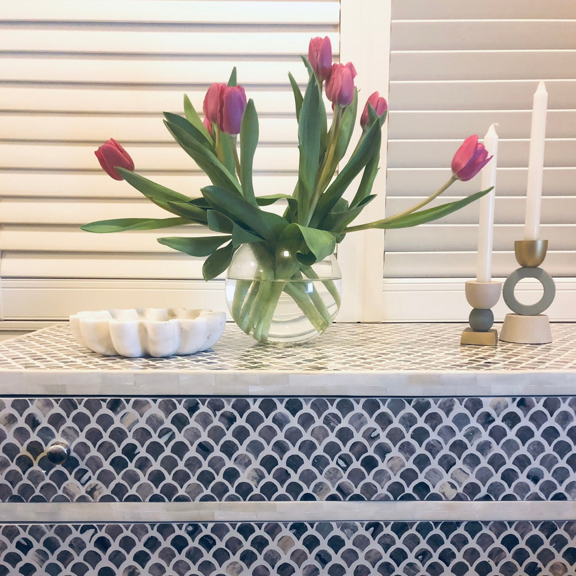 Frankie Metal Candle Holder - Tall