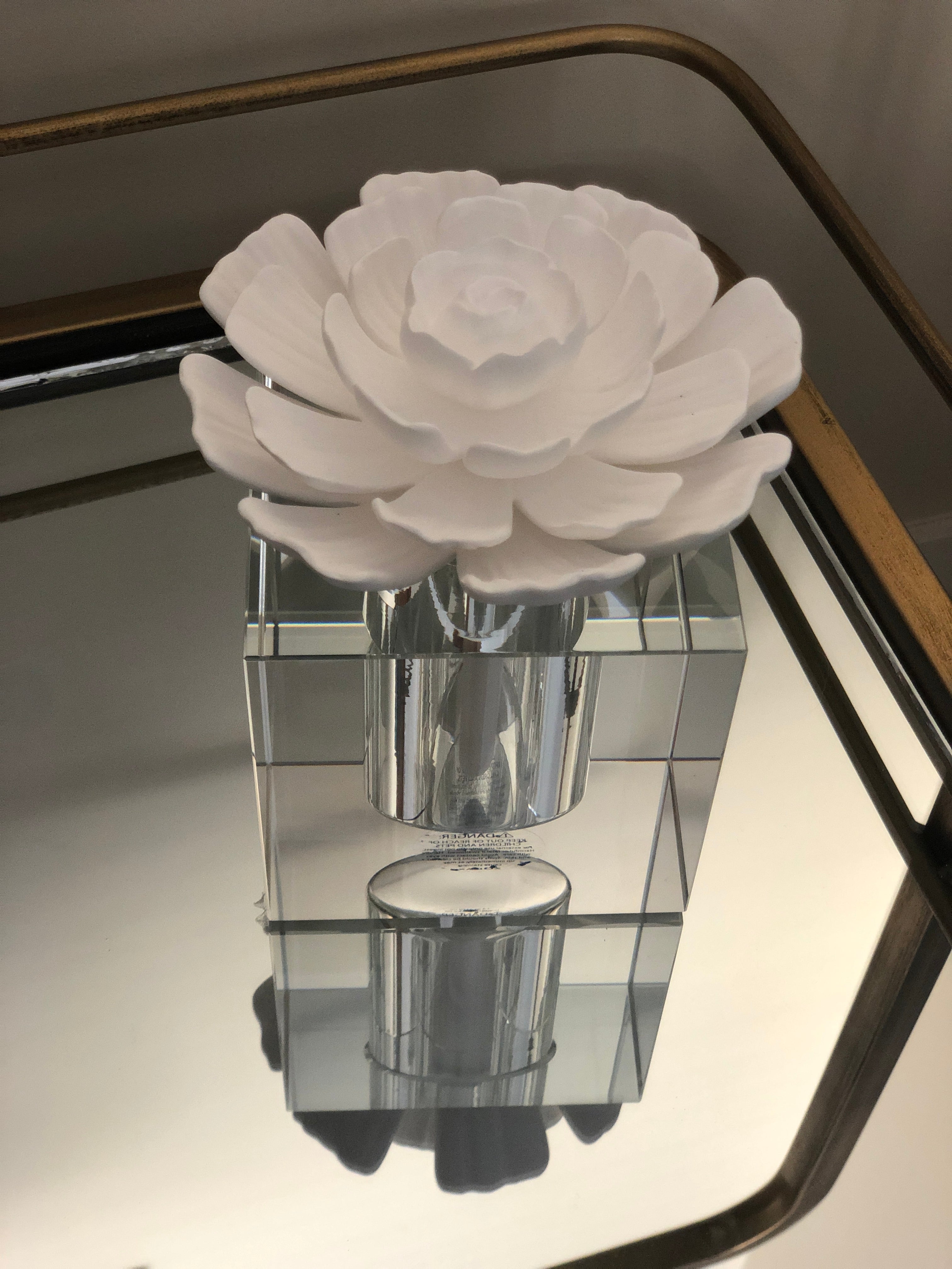Modena Large Crystal Gift Set - White Rose