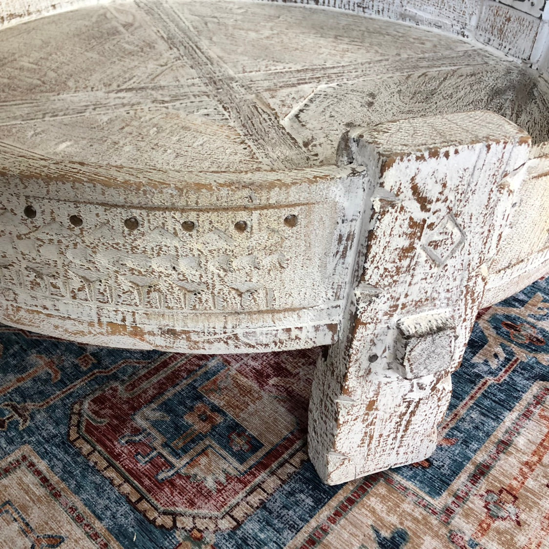 Idha Grinder Style Side Table