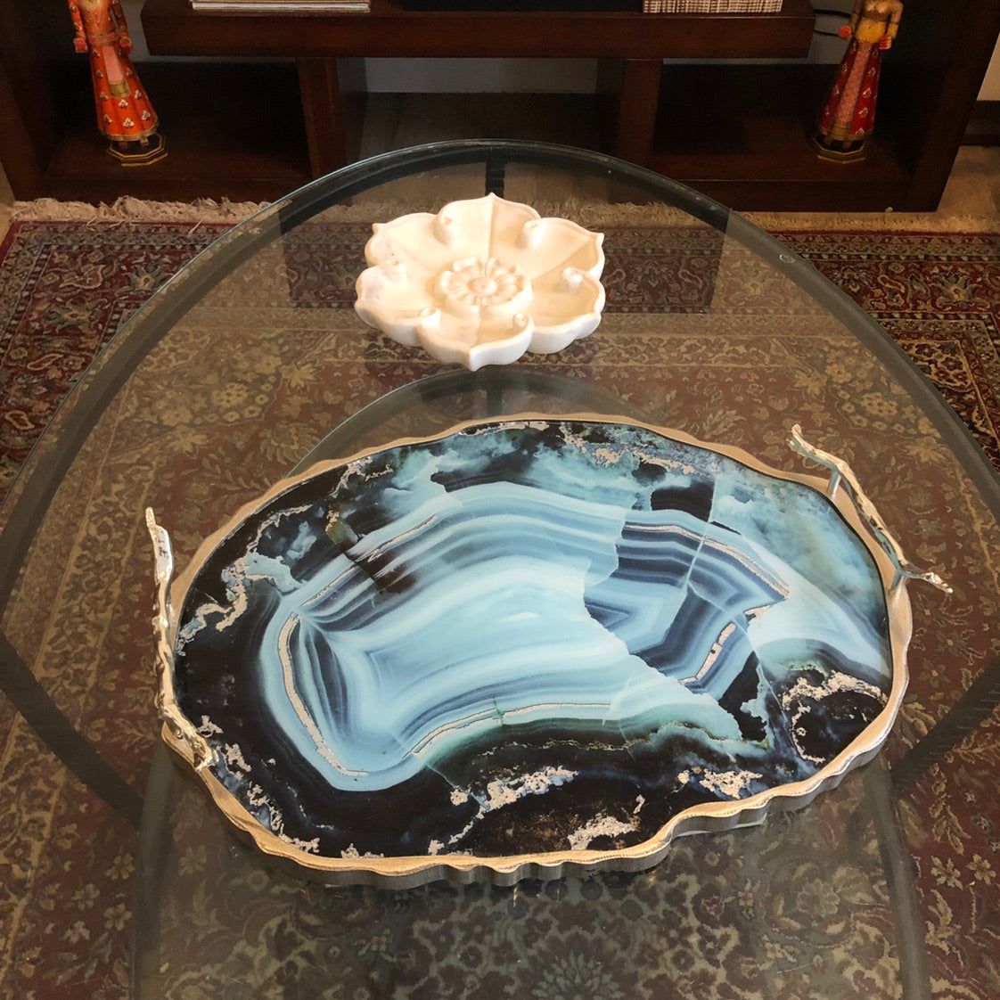 Luxe Tray in Turquoise