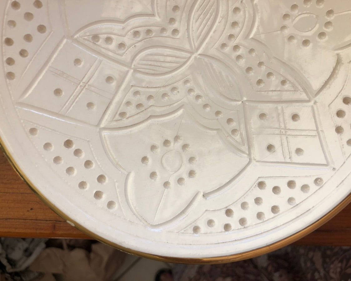 Genuine Rabat Safi Set - Large Plate, Small Plate & Bowl in White