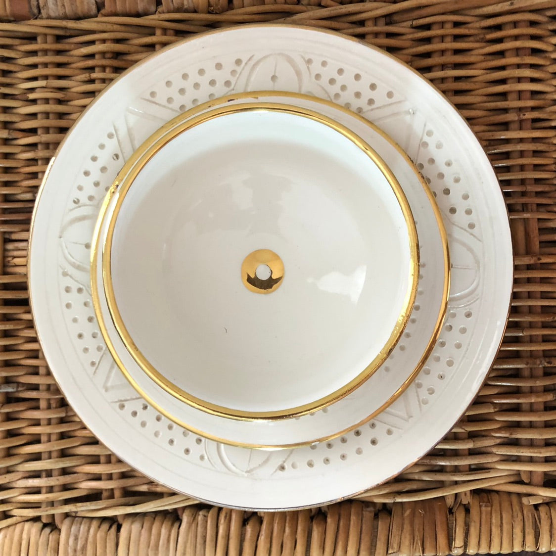 Genuine Rabat Safi Set - Large Plate, Small Plate & Bowl in White
