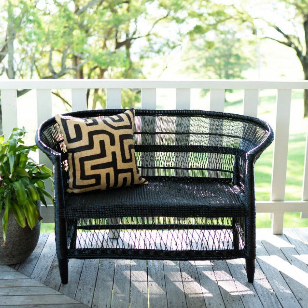 Genuine Malawi Love Seat 2 Seater in Natural