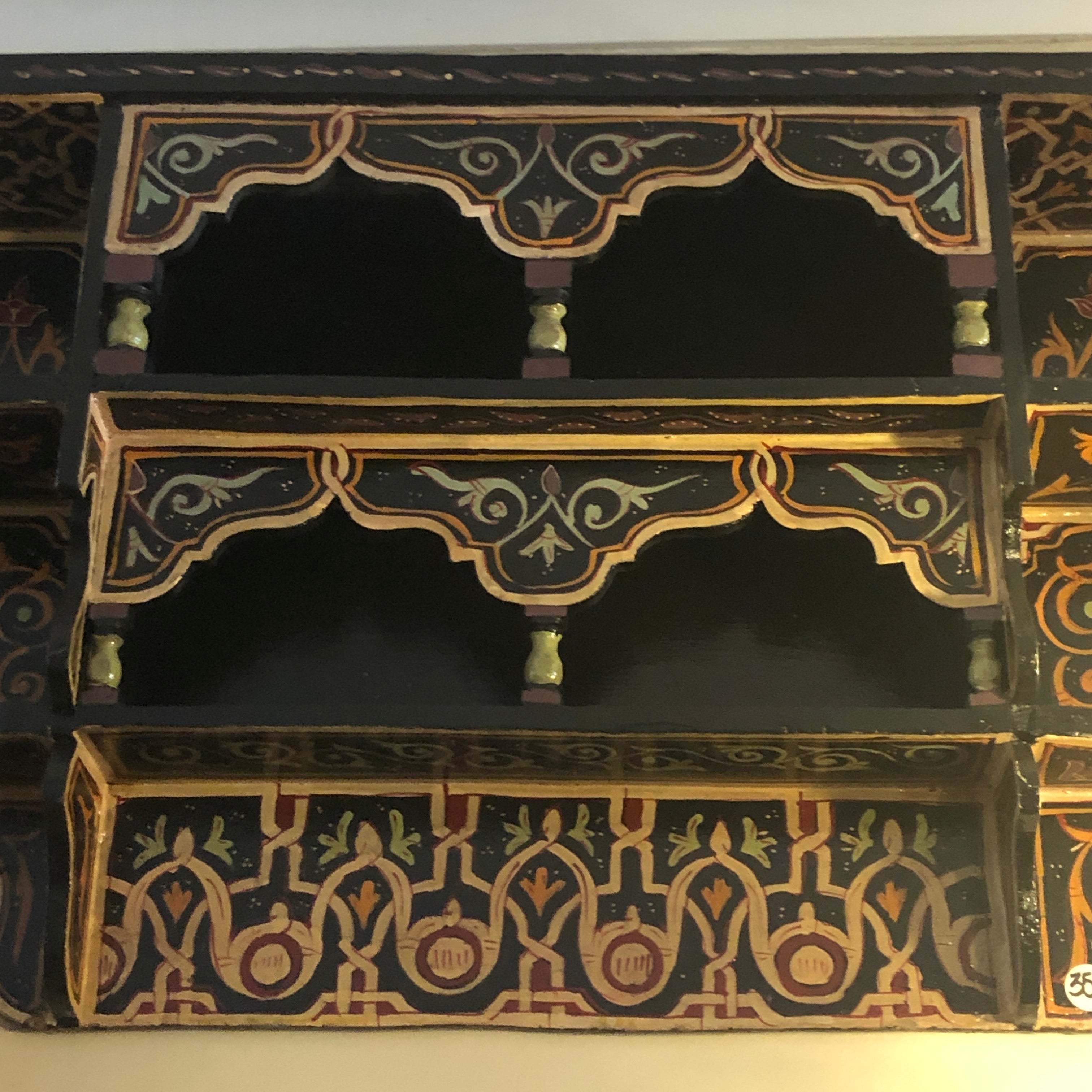 Moroccan Hand Painted Wall Shelf