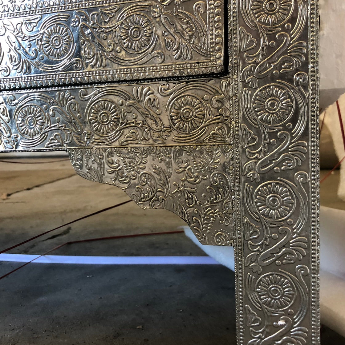 Embossed Metal 6 Drawer Chest