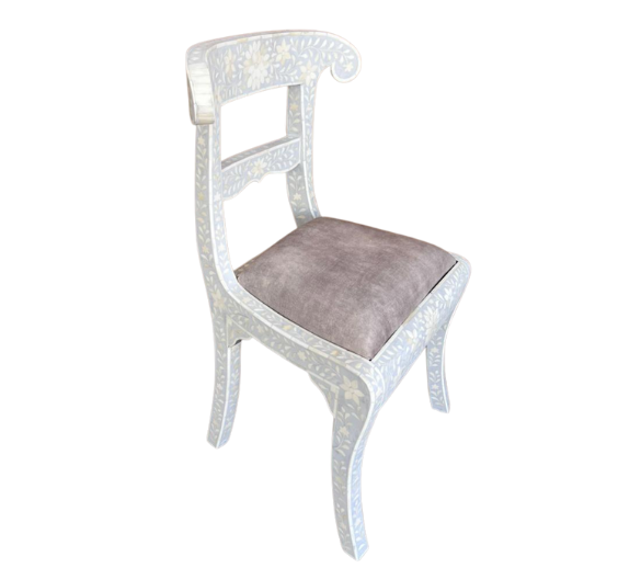 Bone Inlay Chair in Grey