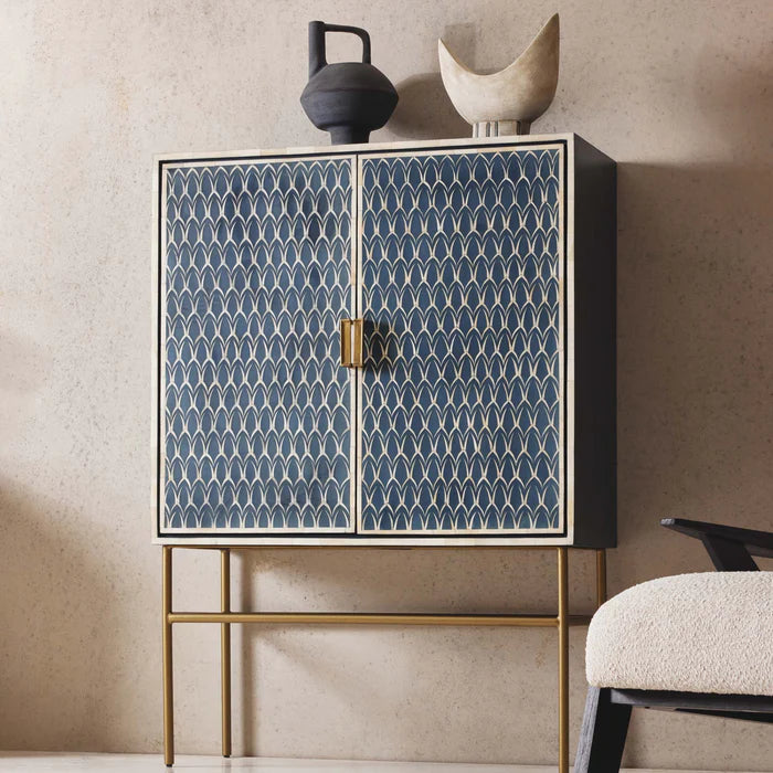 Raj Blue & Bone Inlay Buffet