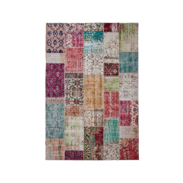 Anatolian Patchwork Rug in Mixed Tones