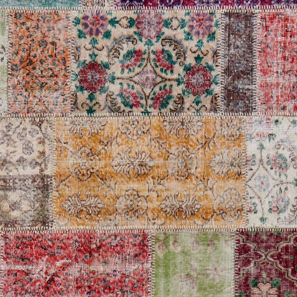 Anatolian Patchwork Rug in Mixed Tones