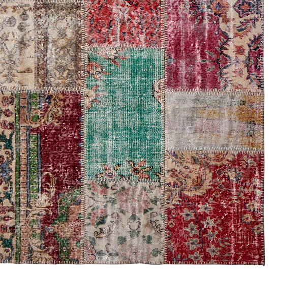 Anatolian Patchwork Rug in Mixed Tones