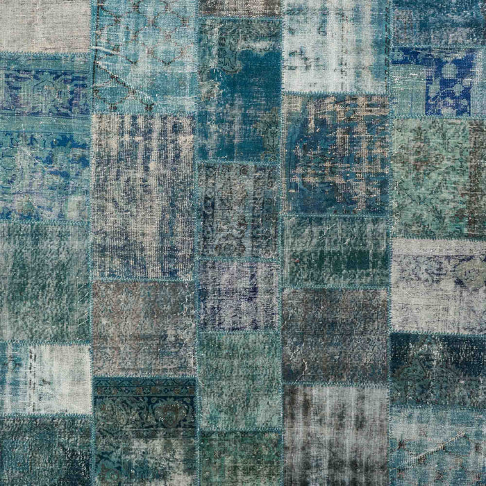 Anatolian Patchwork Rug in Green