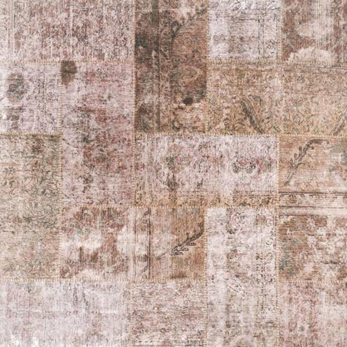 Anatolian Patchwork Rug in Earth Tones