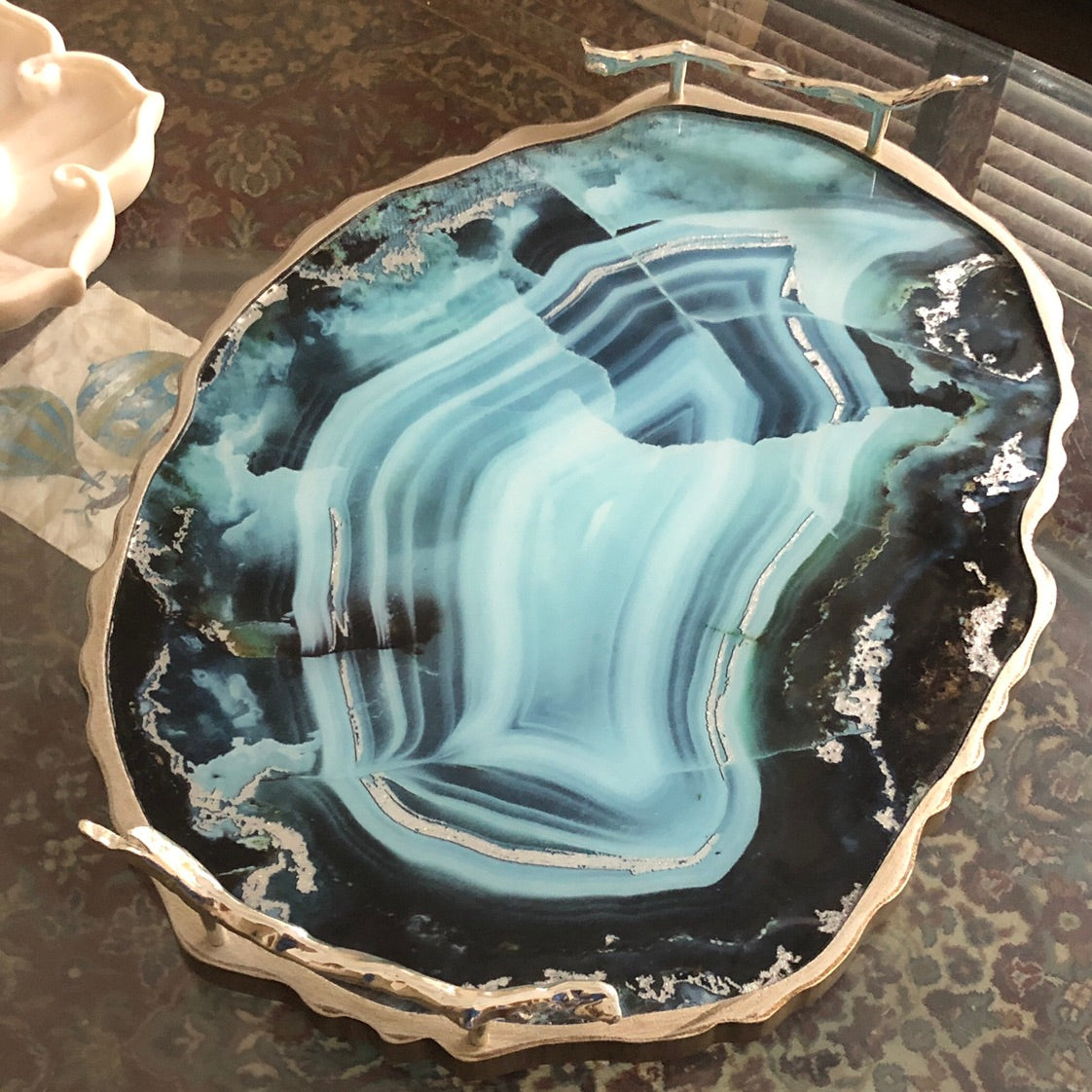Luxe Tray in Turquoise