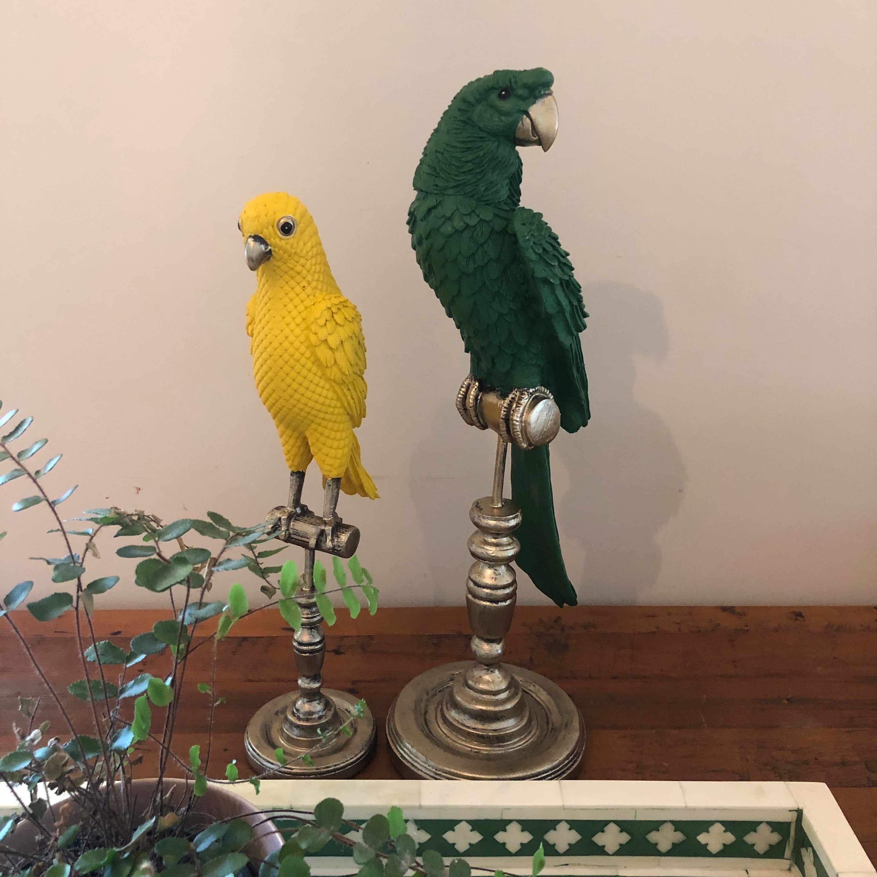Ornamental Emperor Parrot in Sunny Yellow