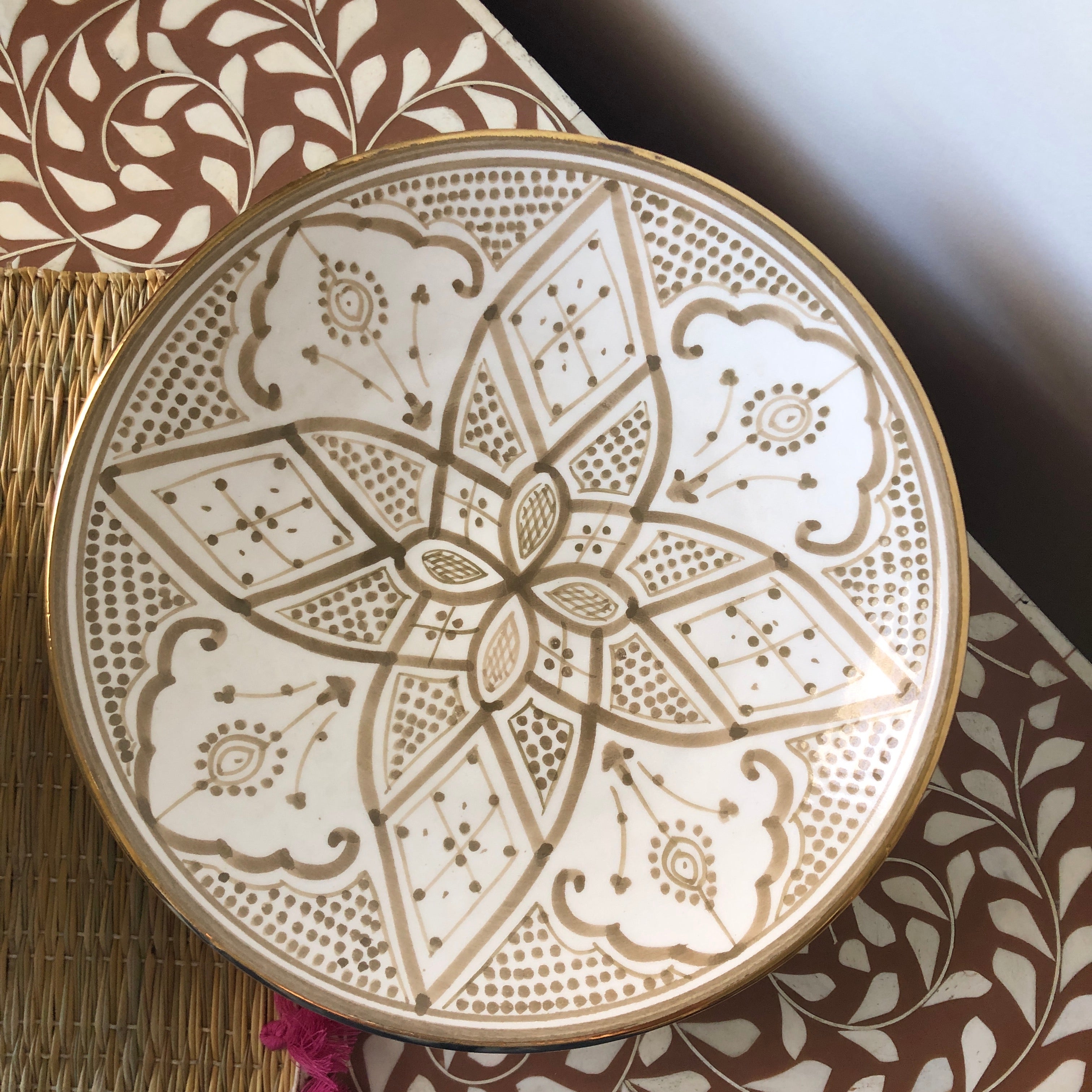 Pastel Safi Plates (Set of Two) in Cocoa