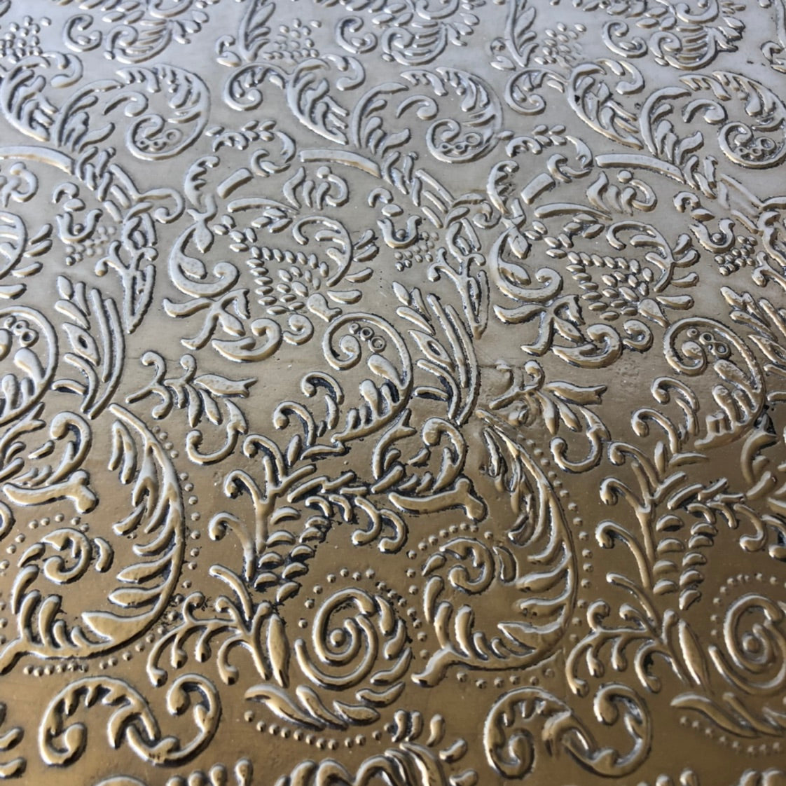 Embossed Metal 6 Drawer Chest