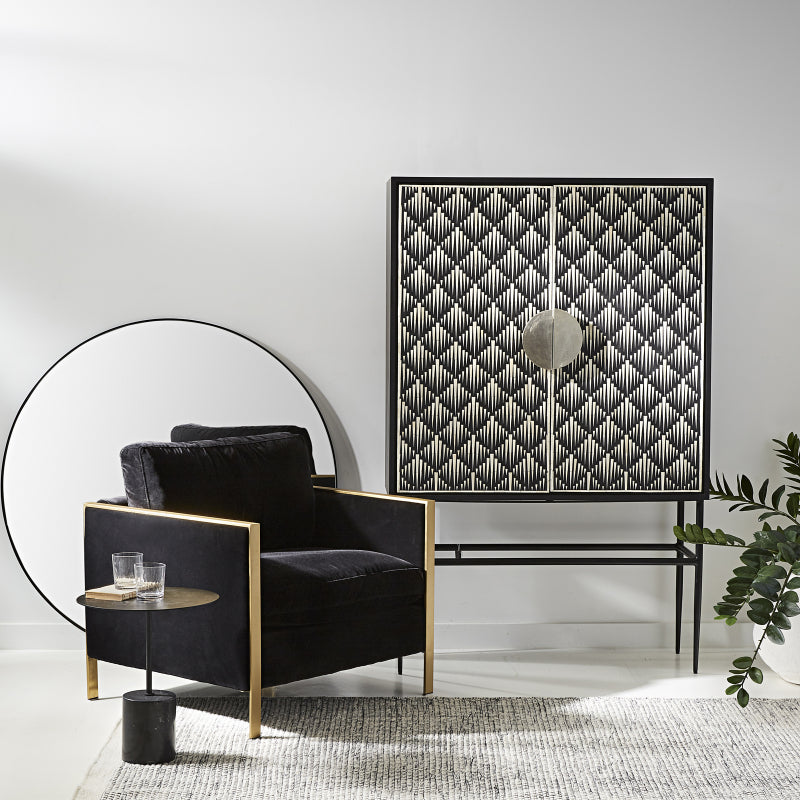 Tasma  Bone Inlay Cabinet