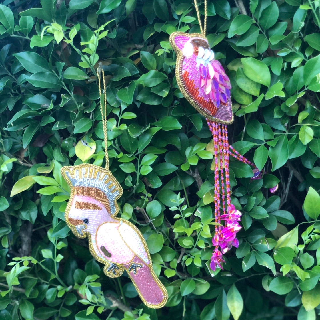 Galah Sequin Hanging Decoration