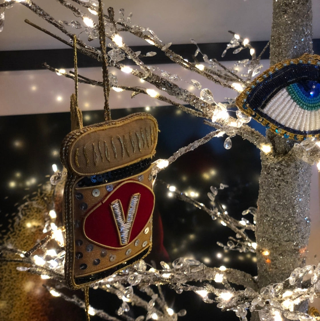 Vegemite Sequin Hanging Decoration