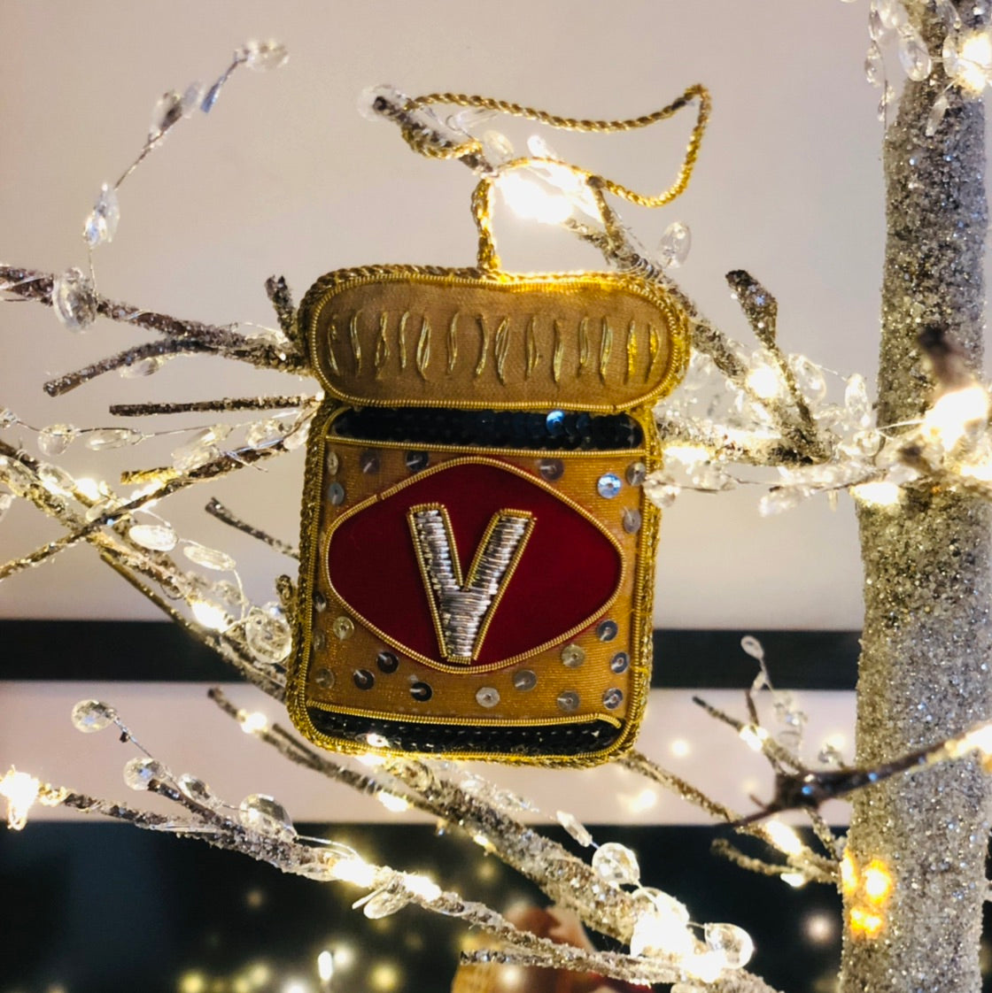 Vegemite Sequin Hanging Decoration