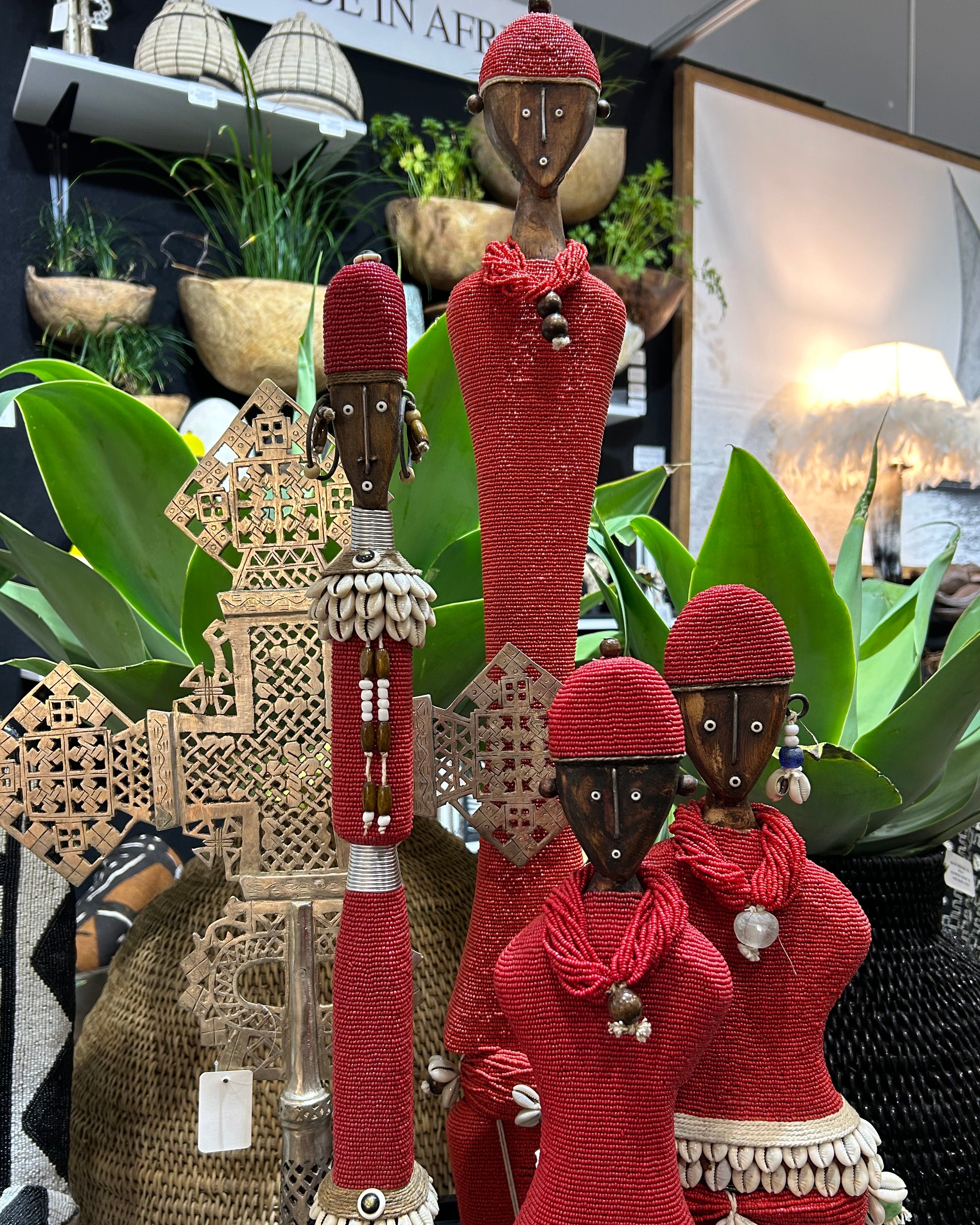Ndamji Thin Tall Doll in Red