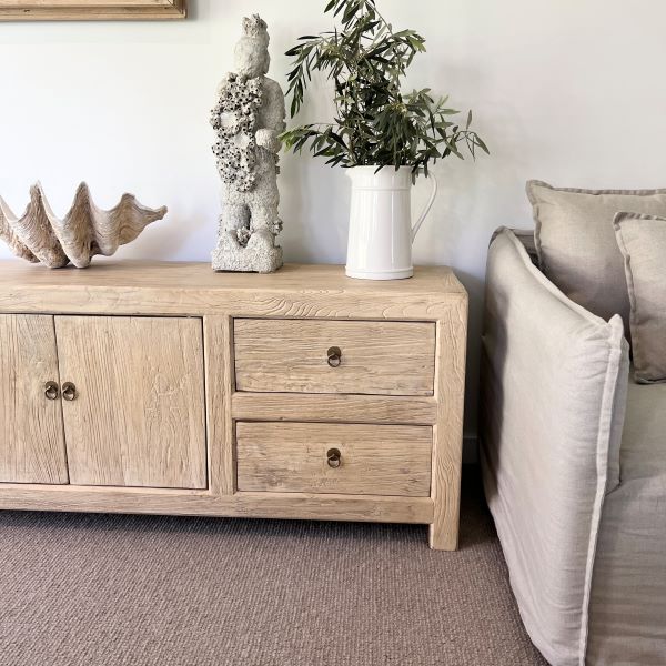 Palu Recycled Timber Low Sideboard