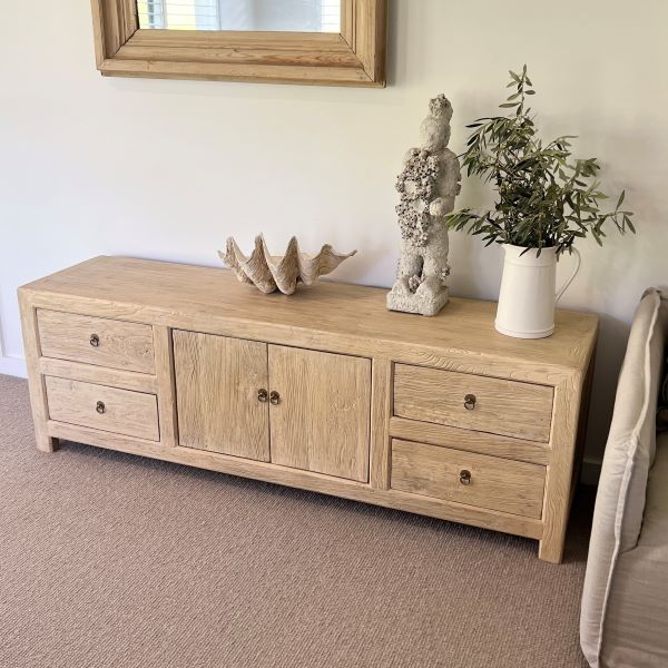 Palu Recycled Timber Low Sideboard