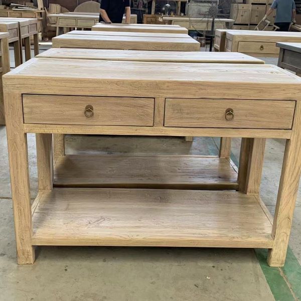 Palu Recycled Timber Console with 2 Drawers