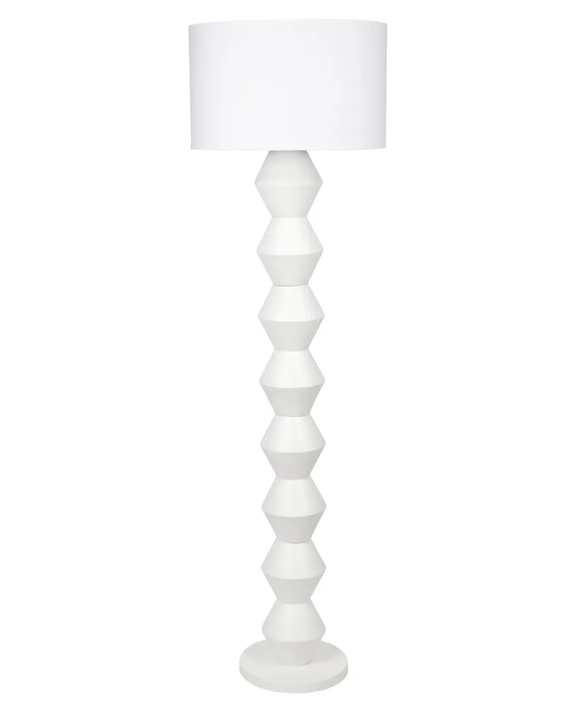 Abstract Floor Lamp in White