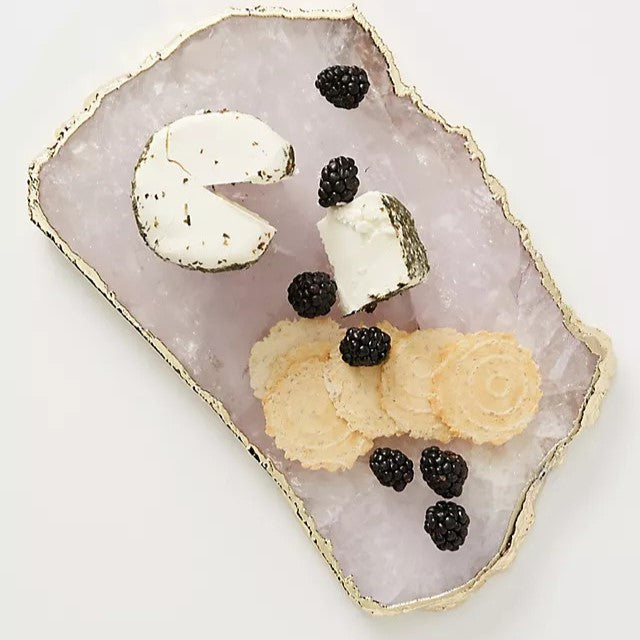 Agate Platter in Purple