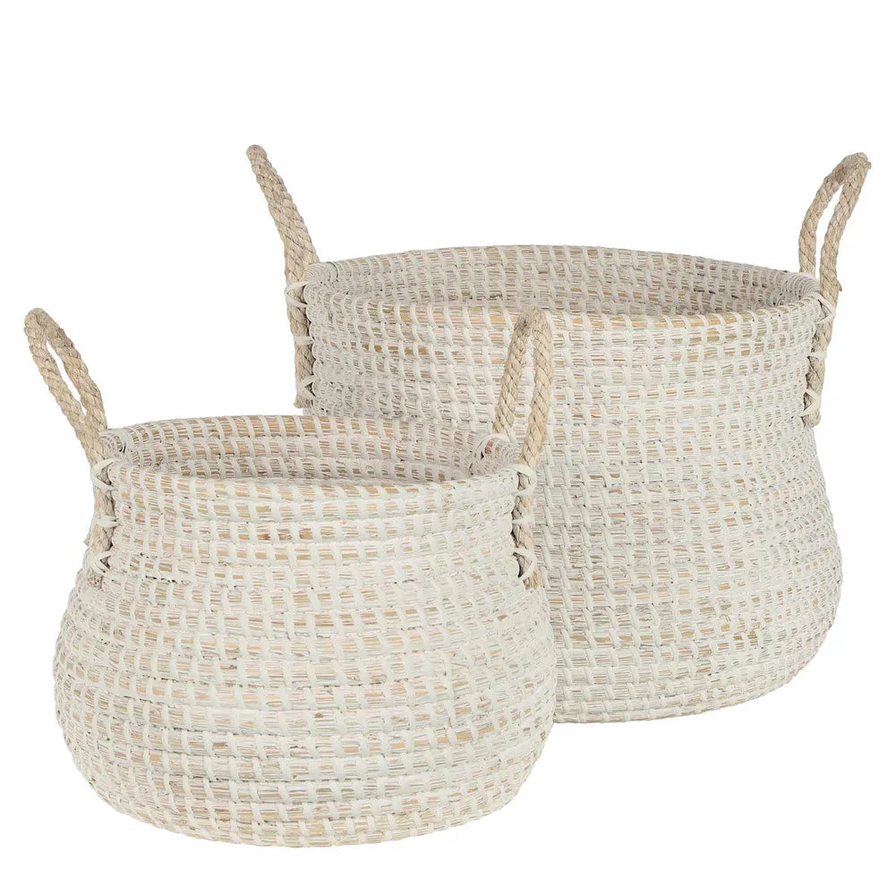 Anduza Blanc Baskets Set of Two
