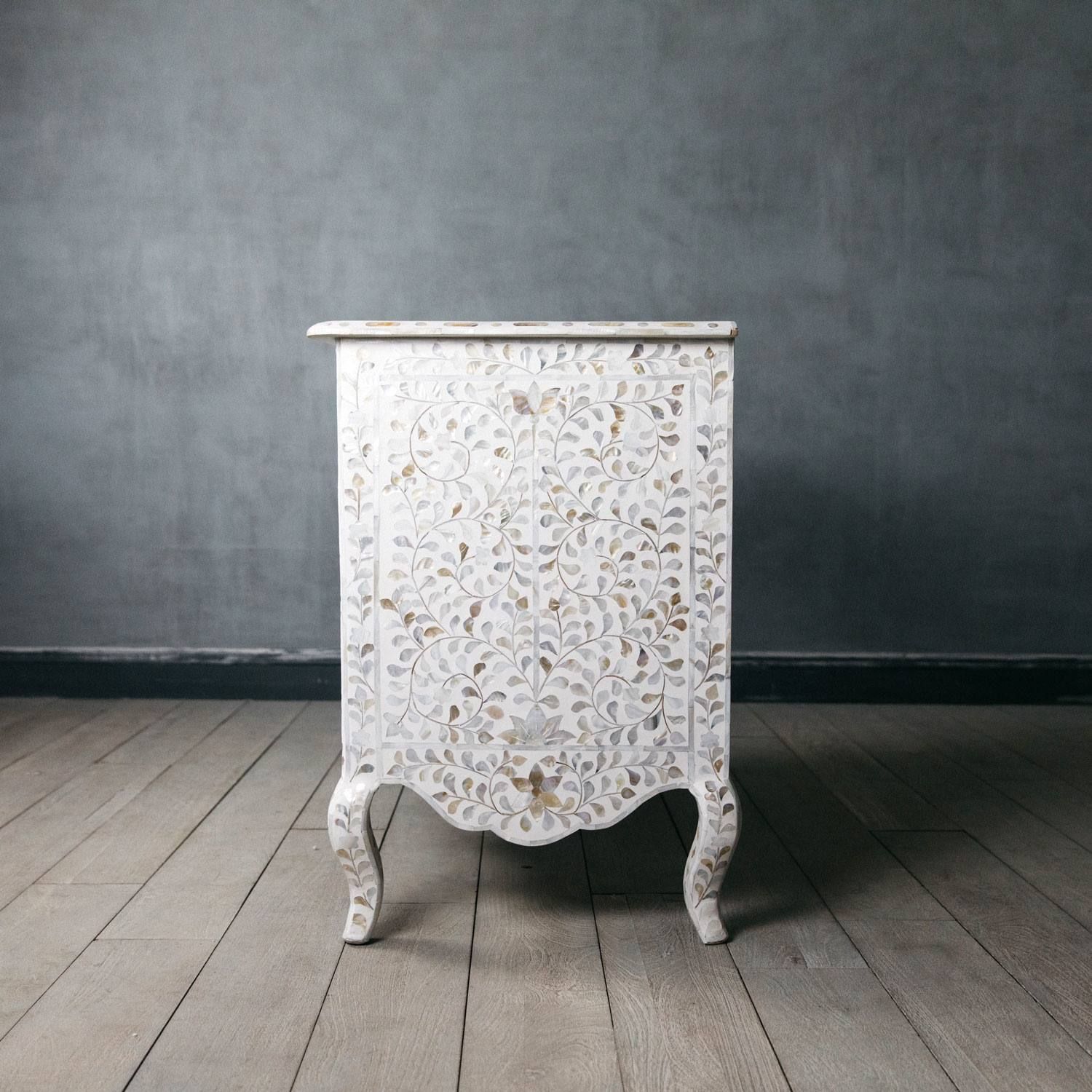 Provincial Mother of Pearl 2 Drawer Chest