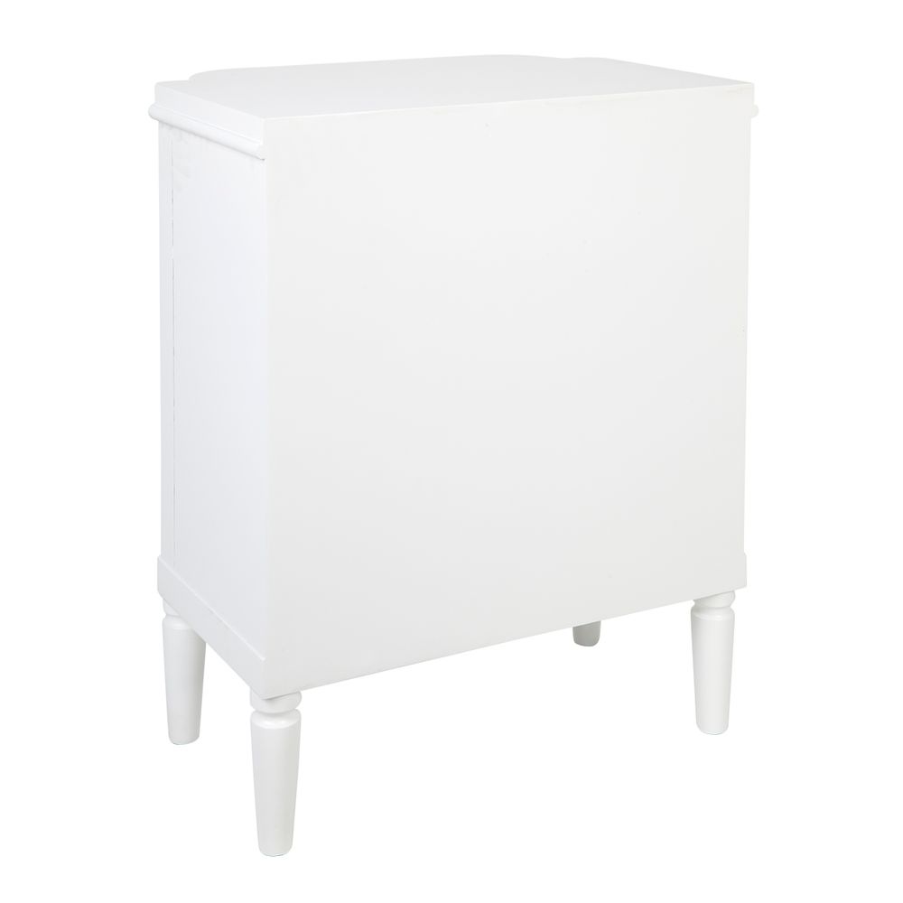 Arielle Bedside Table in White