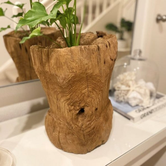 Attic Teak Pot