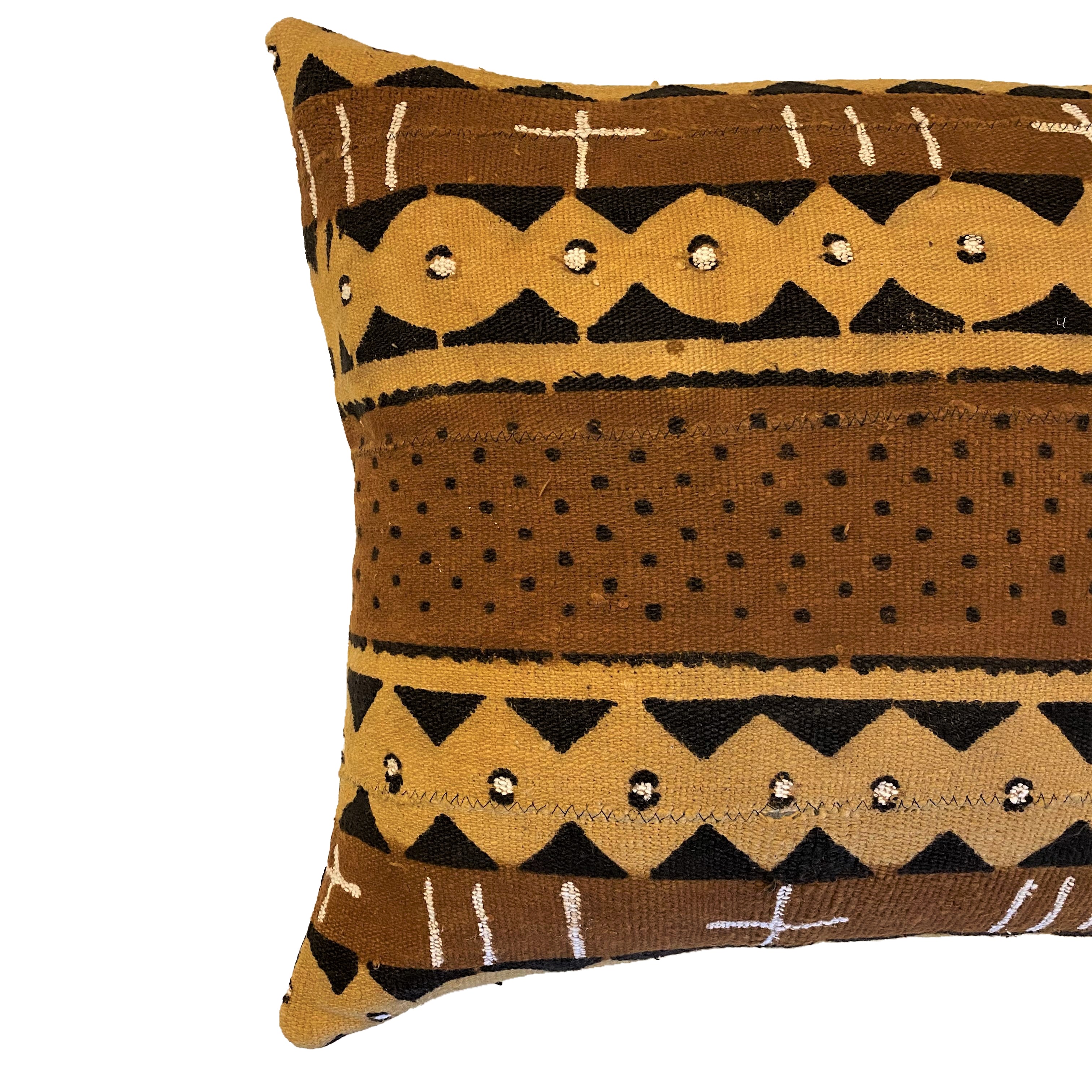 Authentic Earthtone Mudcloth Cushion (D)