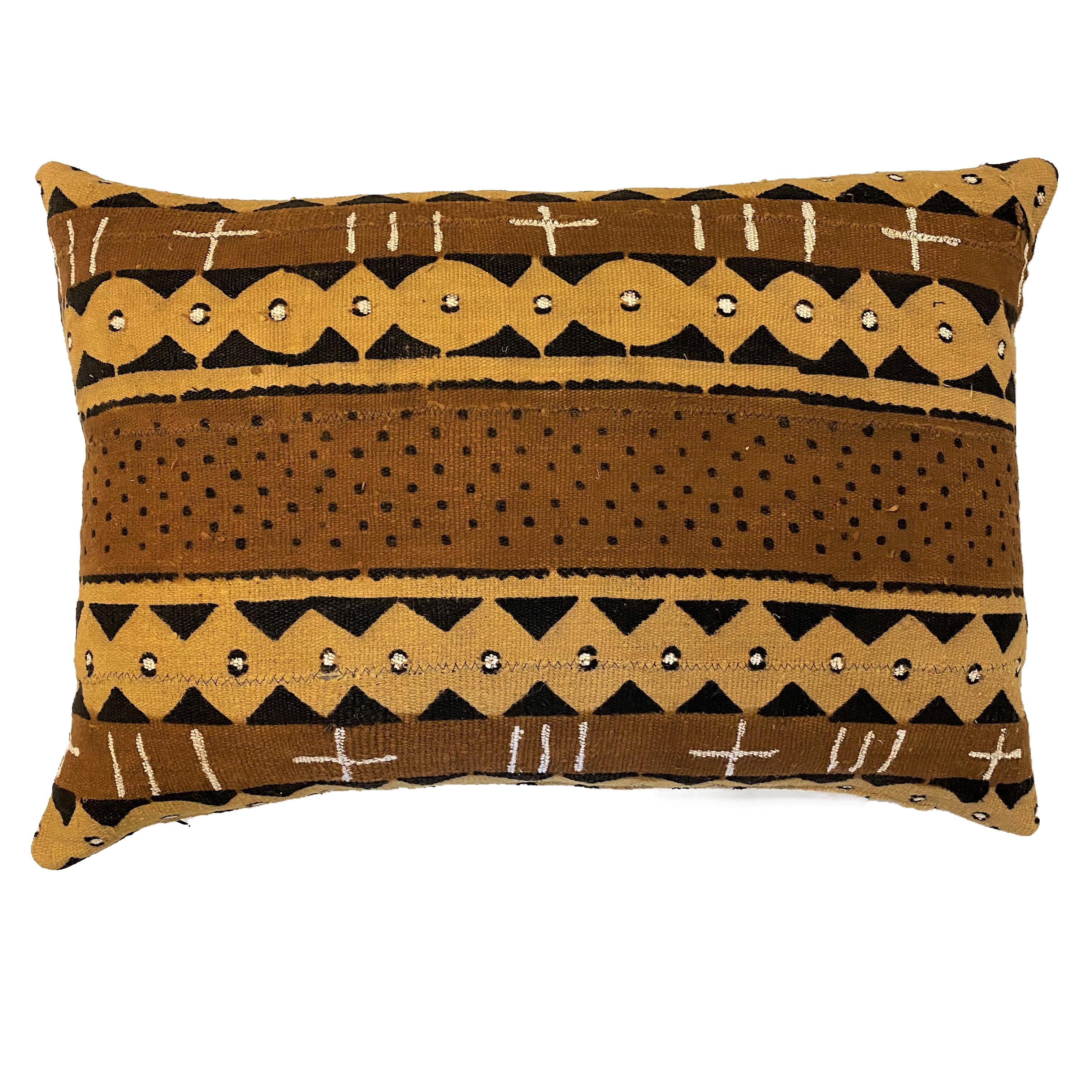 Authentic Earthtone Mudcloth Cushion (D)